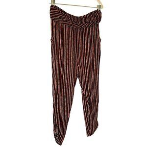 Free People Got Me Twisted Harem Pants Cropped with Zipper at Ankle 4 Pockets  S